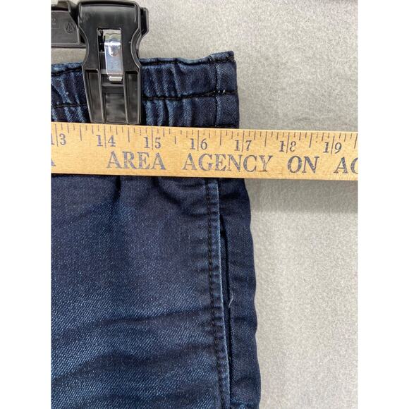 Silver Jeans Womens Sz 28x27 Joga Sweat Pant Jeggings Dark Denim Pants Pockets - Picture 4 of 15